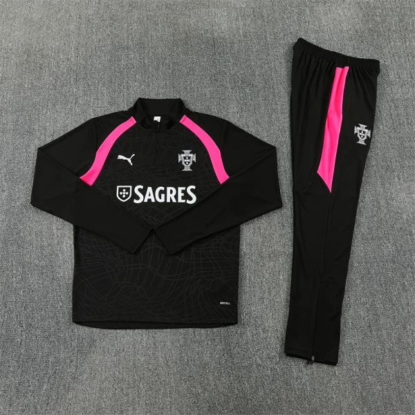 Portugal Enfant Survêtement 2026 Noir - Survêtement Portugal Enfant | maillotdefootpersonnalise