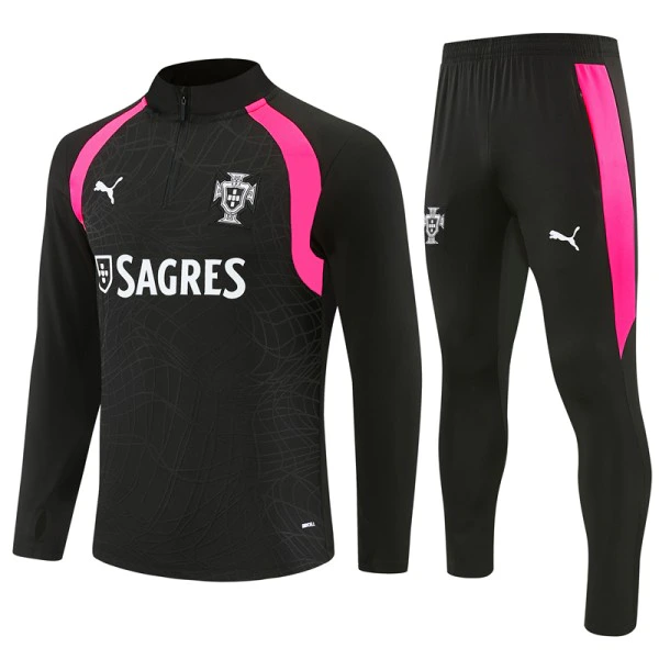 Portugal Enfant Survêtement 2026 Noir - Survêtement Portugal Enfant | maillotdefootpersonnalise
