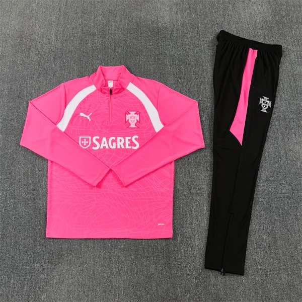 Portugal Enfant Survêtement 2026 Rose - Survêtement Portugal Enfant | maillotdefootpersonnalise
