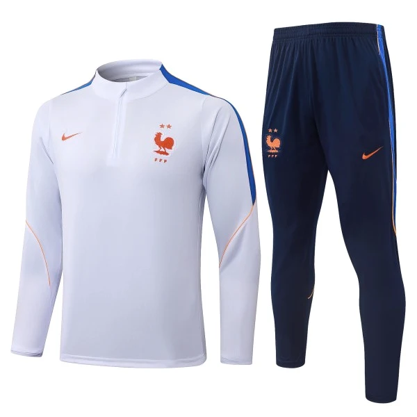 France Survêtements Survêtement 2026 Blanc - Survêtement France Survêtements | maillotdefootpersonnalise