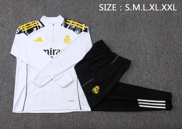 Real Madrid Survêtements Survêtement 2025 2026 Blanc - Survêtement Survêtements Real Madrid Survêtements | maillotdefootpersonnalise