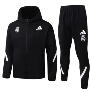Real Madrid Survêtements Ensemble 2025 2026 Noir - Real Madrid Survêtements Pas Cher | maillotdefootpersonnalise