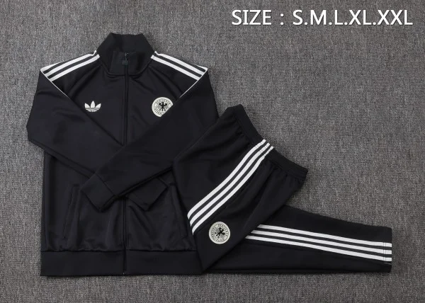 Allemagne Survêtements Ensemble 2026 Noir - Allemagne Survêtements Pas Cher | maillotdefootpersonnalise