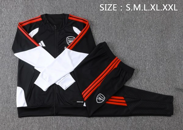 Arsenal Survêtements Ensemble 2026 2027 Noir - Arsenal Survêtements Pas Cher | maillotdefootpersonnalise