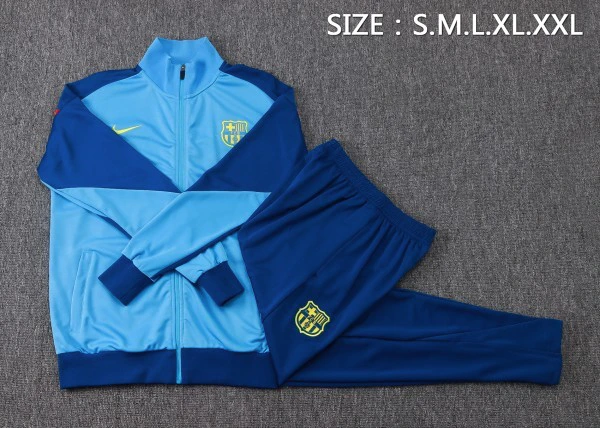 FC Barcelone Survêtements Ensemble 2025 2026 Bleu - FC Barcelone Survêtements Pas Cher | maillotdefootpersonnalise