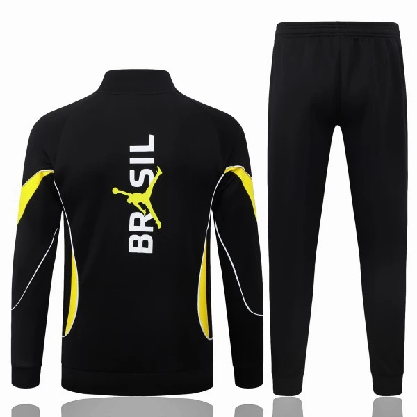 Brésil Survêtements Ensemble 2026 Noir - Brésil Survêtements Pas Cher | maillotdefootpersonnalise