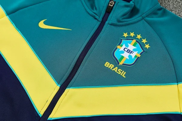 Brésil Survêtements Ensemble 2026 Vert - Brésil Survêtements Pas Cher | maillotdefootpersonnalise