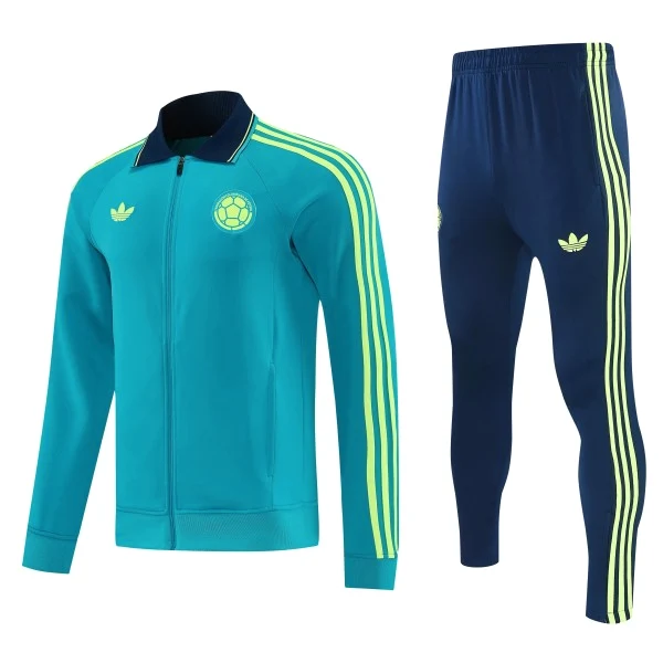 Colombie Survêtements Ensemble 2026 Vert - Colombie Survêtements Pas Cher | maillotdefootpersonnalise