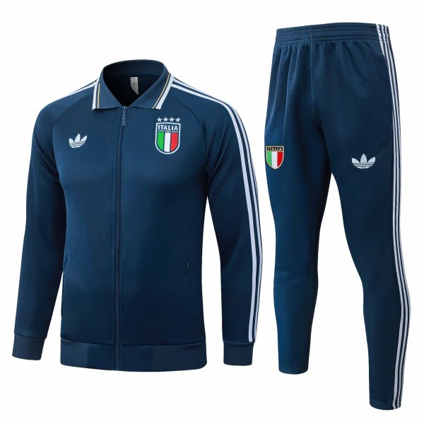 Italie Survêtements Ensemble 2026 Bleu - Italie Survêtements Pas Cher | maillotdefootpersonnalise