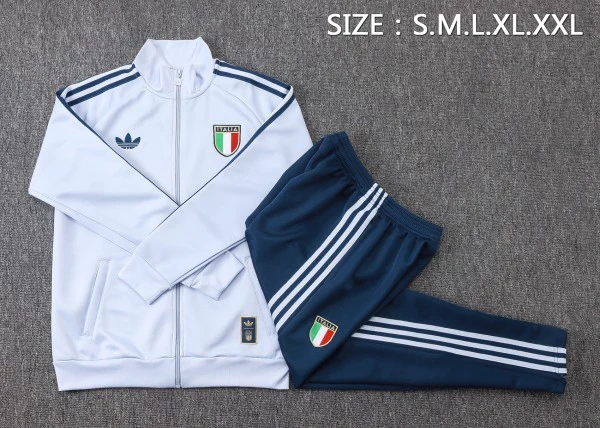 Italie Survêtements Ensemble 2026 Bleu - Italie Survêtements Pas Cher | maillotdefootpersonnalise