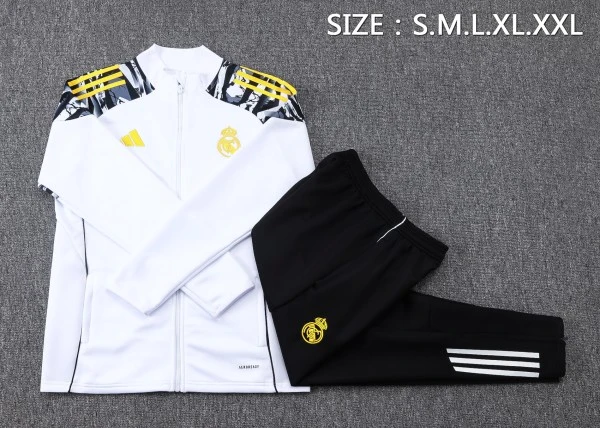Real Madrid Survêtements Ensemble 2025 2026 Blanc - Real Madrid Survêtements Pas Cher | maillotdefootpersonnalise