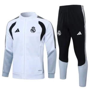 Real Madrid Survêtements Ensemble 2026 2027 Gris - Real Madrid Survêtements Pas Cher | maillotdefootpersonnalise