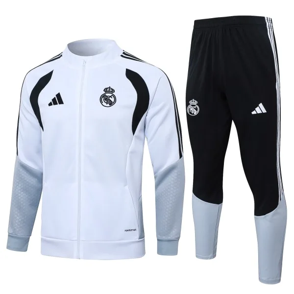 Real Madrid Survêtements Ensemble 2026 2027 Gris - Real Madrid Survêtements Pas Cher | maillotdefootpersonnalise