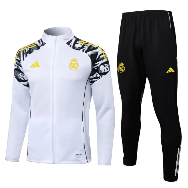 Real Madrid Survêtements Ensemble 2025 2026 Blanc - Real Madrid Survêtements Pas Cher | maillotdefootpersonnalise