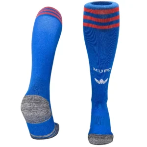 Manchester United Enfant Chaussettes 2026 2027 Bleu - Manchester United Enfant Pas Cher | maillotdefootpersonnalise