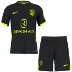 Atlético De Madrid Enfant Ensemble 2026 2027 Noir - Atlético De Madrid Enfant Pas Cher | maillotdefootpersonnalise