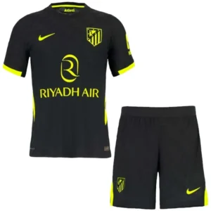 Atlético De Madrid Enfant Ensemble 2026 2027 Noir - Atlético De Madrid Enfant Pas Cher | maillotdefootpersonnalise