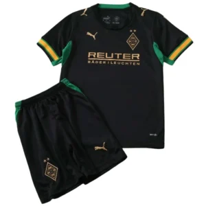 Borussia Mönchengladbach Enfant Ensemble 2026 2027 Noir - Borussia Mönchengladbach Enfant Pas Cher | maillotdefootpersonnalise