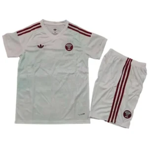Qatar Enfant Ensemble 2026 Blanc - Catar Enfant Pas Cher | maillotdefootpersonnalise