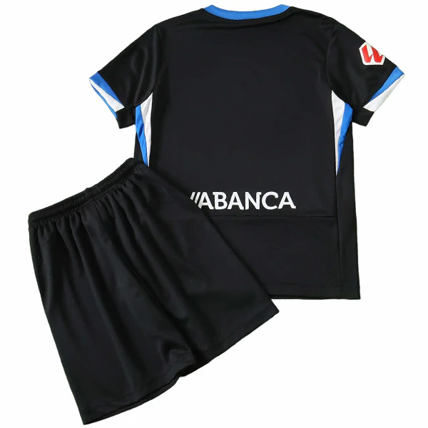 Deportivo La Corogne Enfant Ensemble 2026 2027 Noir - Deportivo La Corogne Enfant Pas Cher | maillotdefootpersonnalise