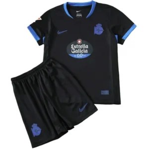 Deportivo La Corogne Enfant Ensemble 2026 2027 Noir - Deportivo La Corogne Enfant Pas Cher | maillotdefootpersonnalise
