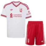 Liverpool Enfant Ensemble 2026 2027 Blanc - Liverpool Enfant Pas Cher | maillotdefootpersonnalise