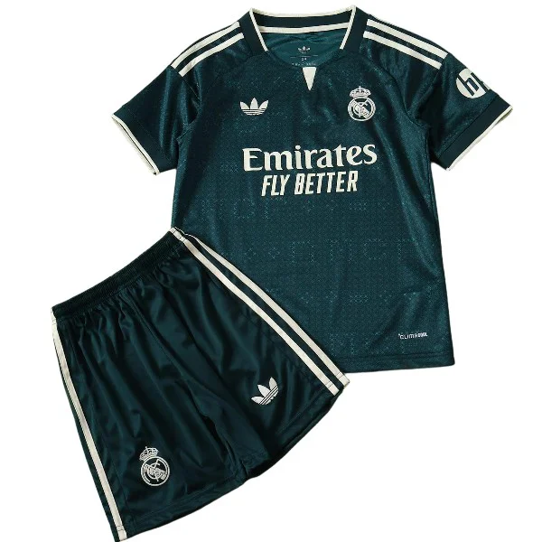 Real Madrid Enfant Ensemble 2026 2027 Vert - Real Madrid Enfant Pas Cher | maillotdefootpersonnalise