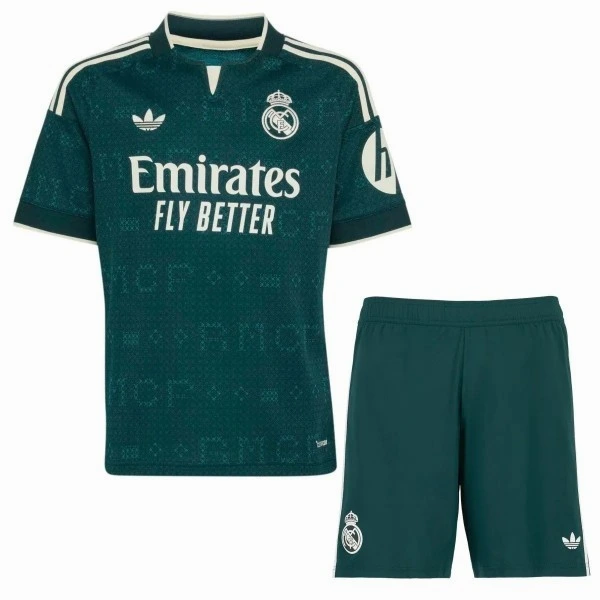 Real Madrid Enfant Ensemble 2026 2027 Vert - Real Madrid Enfant Pas Cher | maillotdefootpersonnalise