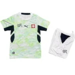 Suisse Enfant Ensemble 2026 Vert - Suisse Enfant Pas Cher | maillotdefootpersonnalise