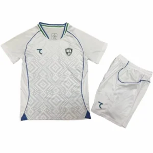 Ouzbékistan Enfant Ensemble 2026 Blanc - Uzbekistán Enfant Pas Cher | maillotdefootpersonnalise