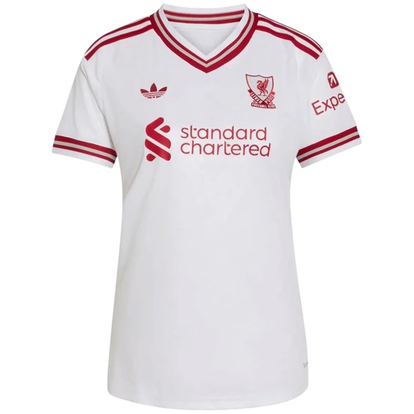 Liverpool Femme Maillot 2026 2027 Blanc - Maillot Liverpool Femme | maillotdefootpersonnalise