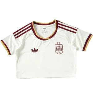 Espagne Femme Maillot 2026 Blanc - Maillot Espagne Femme | maillotdefootpersonnalise