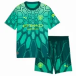Manchester City Enfant Ensemble 2026 2027 Vert - Manchester City Enfant Pas Cher | maillotdefootpersonnalise