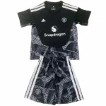 Manchester United Enfant Ensemble 2026 2027 Noir - Manchester United Enfant Pas Cher | maillotdefootpersonnalise