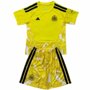 Newcastle United Enfant Ensemble 2026 2027 Jaune - Newcastle United Enfant Pas Cher | maillotdefootpersonnalise