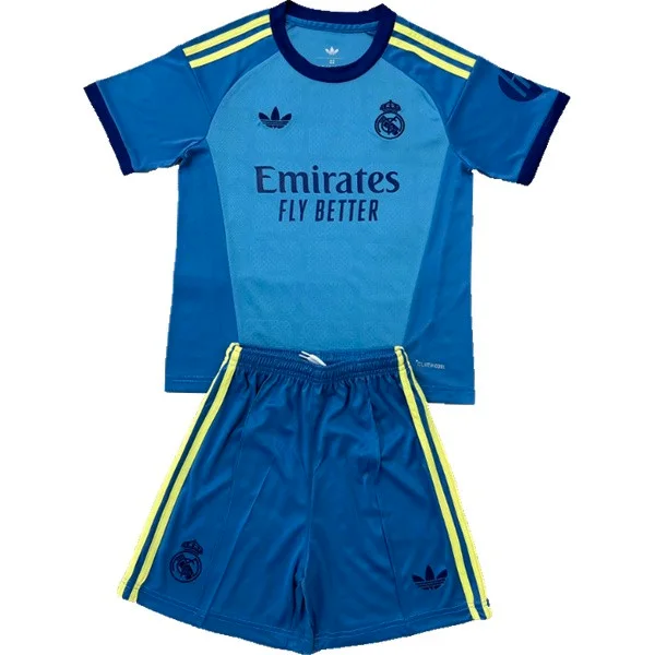 Real Madrid Enfant Ensemble 2026 2027 Bleu - Real Madrid Enfant Pas Cher | maillotdefootpersonnalise
