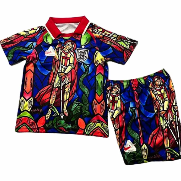 Angleterre Enfant Ensemble 2026 Rouge - Angleterre Enfant Pas Cher | maillotdefootpersonnalise