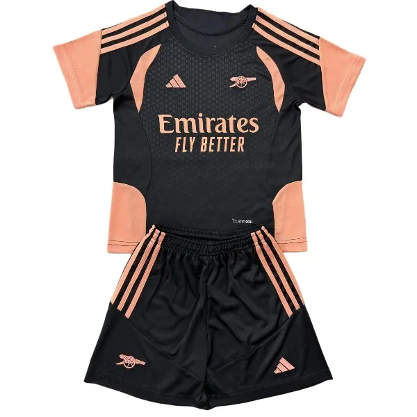 Arsenal Enfant Ensemble 2026 2027 Noir - Arsenal Enfant Pas Cher | maillotdefootpersonnalise