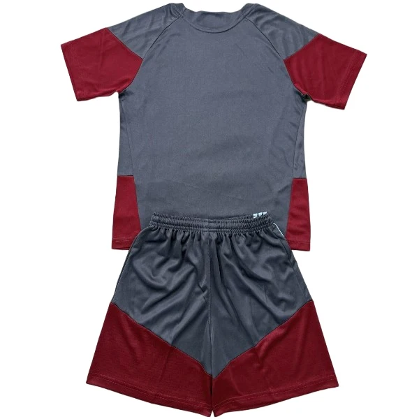 Aston Villa Ensemble 2026 2027 Gris - Aston Villa Pas Cher | maillotdefootpersonnalise