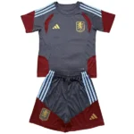 Aston Villa Ensemble 2026 2027 Gris - Aston Villa Pas Cher | maillotdefootpersonnalise