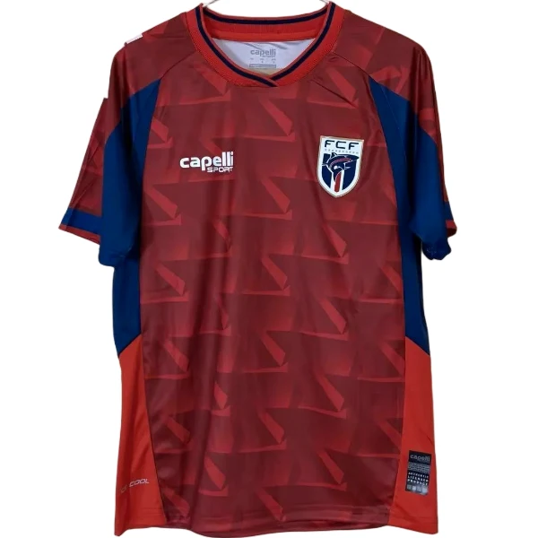 Cap-vert Maillot 2026 Rouge - Maillot Cap-vert | maillotdefootpersonnalise