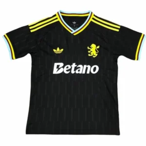 Aston Villa Maillot 2026 2027 Noir - Maillot Aston Villa | maillotdefootpersonnalise