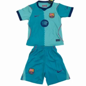 FC Barcelone Enfant Ensemble 2026 2027 Violet - FC Barcelone Enfant Pas Cher | maillotdefootpersonnalise