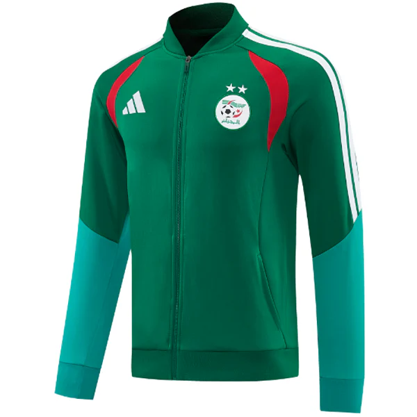 Algérie Survêtements Veste 2026 Vert - Veste Algérie Survêtements | maillotdefootpersonnalise